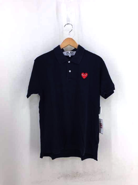 PLAY COMME des GARCONS(プレイコムデギャルソン) AD2012 ハートロゴ刺繍 ポロシャツ メンズ トップス