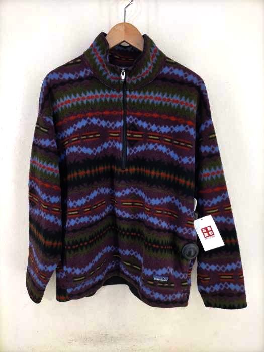 patagonia（パタゴニア） 94年製 USA製 ネイティブ柄 シンチラ ハーフジップ メンズ トップス