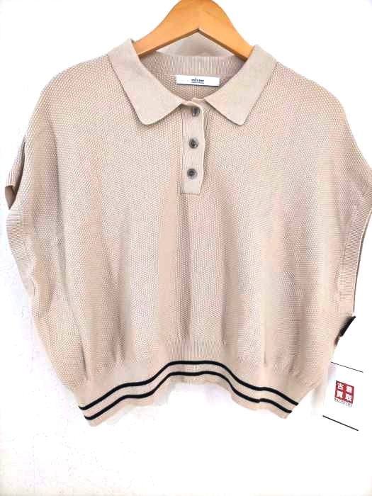 relume JOURNAL STANDARD（レリューム ジャーナルスタンダード） 20SS フレンチスリーブニットポロ レディース トップス
