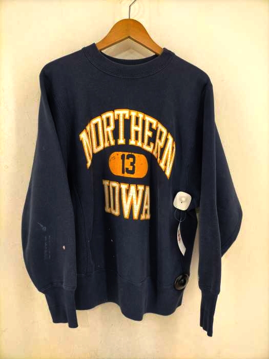 Champion（チャンピオン） 80s REVERSE WEAVE トリコタグ NORTHERN IOWA カプセル13 クルーネックスウェット メンズ トップス