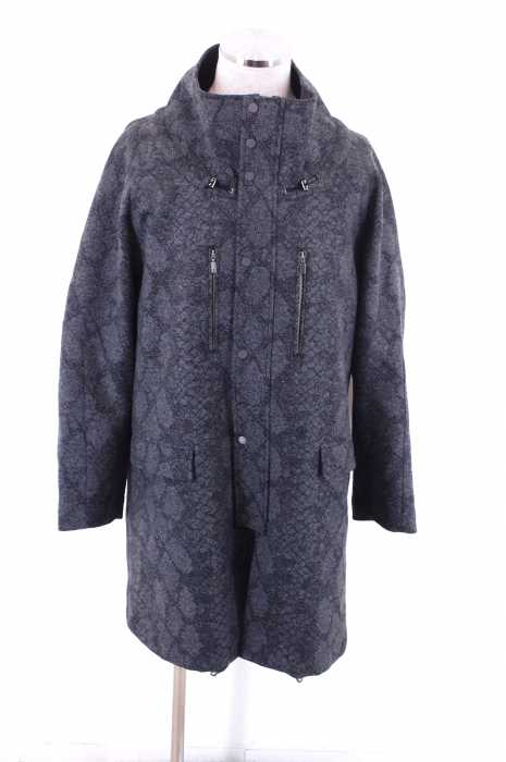 LANVIN en Bleu (ランバンオンブルー) パイソン柄ジャカード ブルゾンコート メンズ アウター