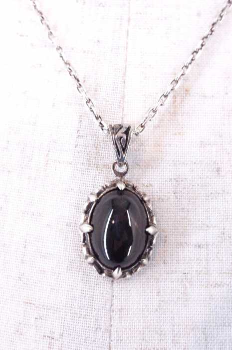 USED （ブランド不明） SV925　ブラックスターネックレス メンズ アクセサリー