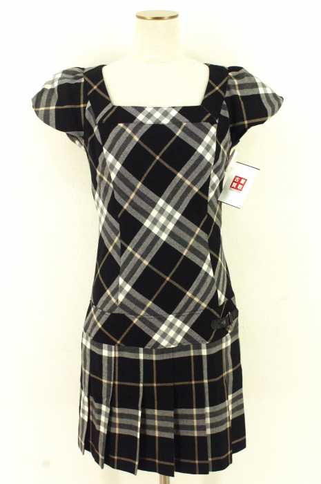 BURBERRY BLUE LABEL （バーバリーブルーレーベル） チェック柄ウールワンピース レディース ワンピース