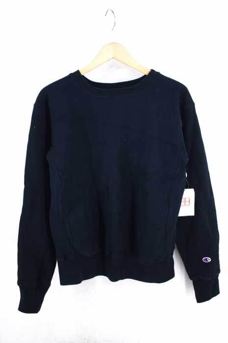 Champion (チャンピオン) REVERSE WEAVE単色タグ復刻クルーネックスウェット USA製リバースウィーブ レディース トップス