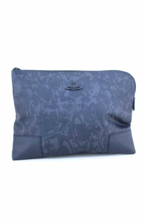 Vivienne Westwood (ヴィヴィアンウエストウッド) 総柄クラッチバッグ メンズ バッグ