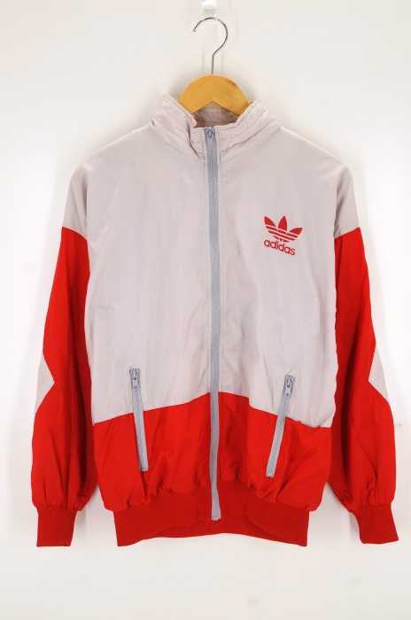adidas (アディダス) 80S トレフォイルロゴプリントジップアップジャケット メンズ アウター