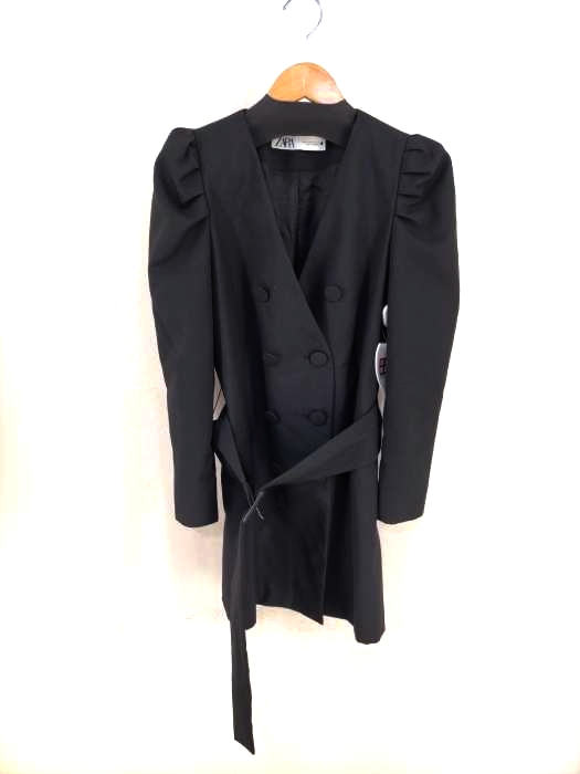 ZARA(ザラ) ダブルボタンノーカラージャケット レディース アウター