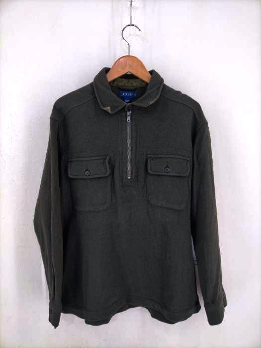 J.CREW(ジェイクルー) ハーフジップウールプルオーバーシャツ メンズ トップス