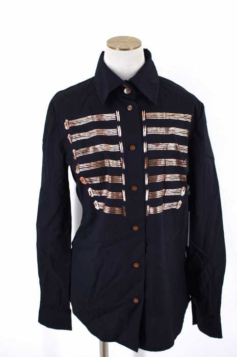 Vivienne Westwood RED LABEL （ヴィヴィアンウエストウッドレッドレーベル） 胸プリントドレスシャツ レディース トップス