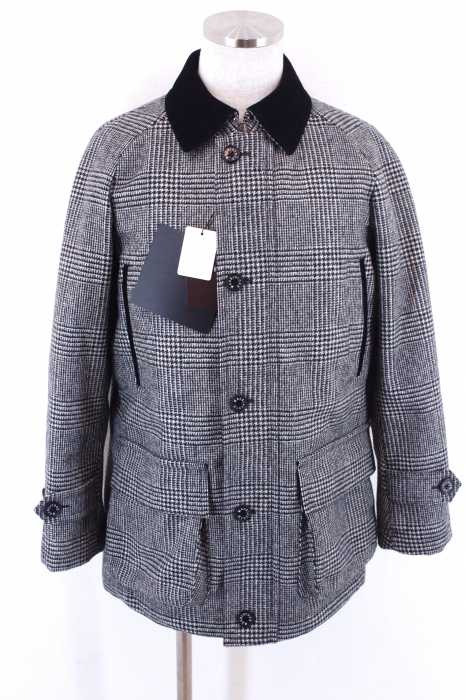 Mackintosh(マッキントッシュ) 千鳥格子柄襟コーデュロイウールコート メンズ アウター