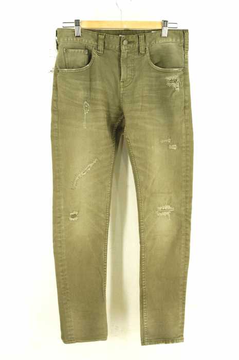 BAYFLOW (ベイフロー) 16SS USED加工カラースキニーパンツ メンズ パンツ