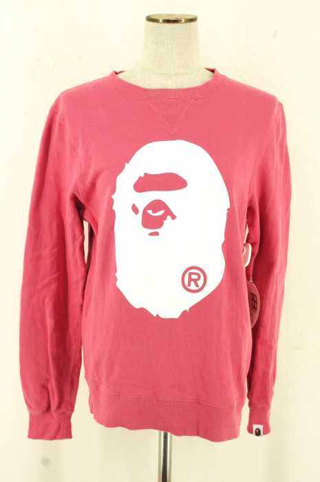 A BATHING APE (アベイシングエイプ) クルーネックプリントスウェット レディース トップス