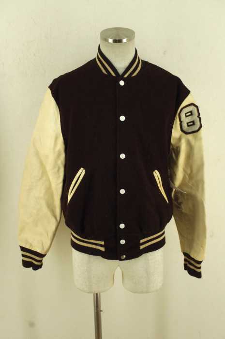 USED (古着) 60-70S レザー切替ワッペン メンズ アウター