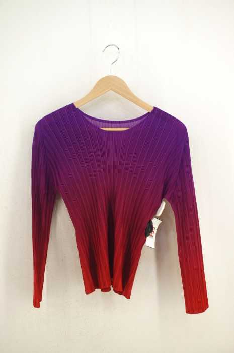 PLEATS PLEASE ISSEY MIYAKE(プリーツプリーズイッセイミヤケ) プリーツグラデーションカットソー レディース トップス