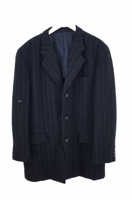 COMME des GARCONS HOMME (コムデギャルソンオム) 90s AD1996 96AW ストライプ柄 3Bウールテーラードジャケット メンズ アウター