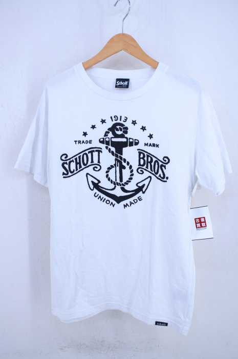 Schott （ショット） デザインプリントTシャツ メンズ トップス