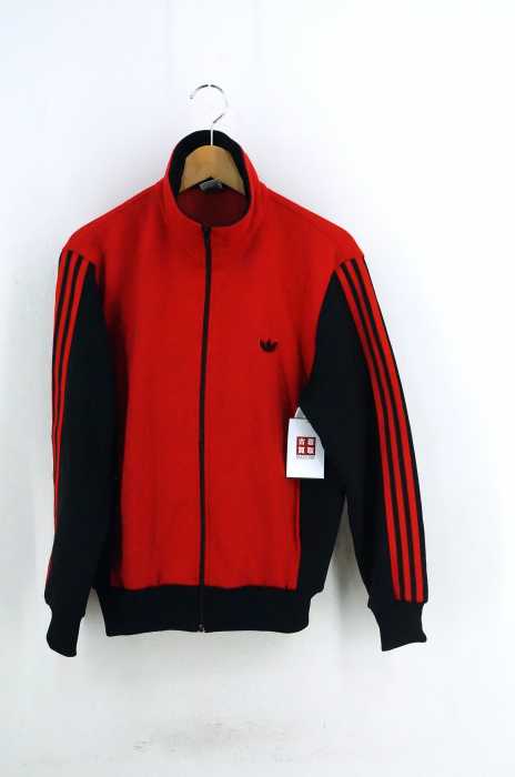adidas （アディダス） 70S トレフォイルロゴ刺繍ジップアップトラックトップ メンズ トップス