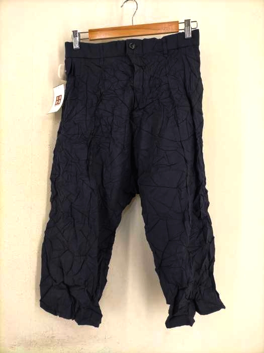 JULIEN DAVID(ジュリアンデイビッド) シワ加工 クロップドパンツ メンズ パンツ