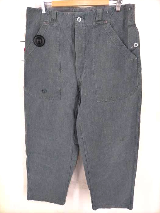 USED古着（ユーズドフルギ） 50~60s スイス軍 メタルボタン ミリタリーデニムパンツ メンズ パンツ
