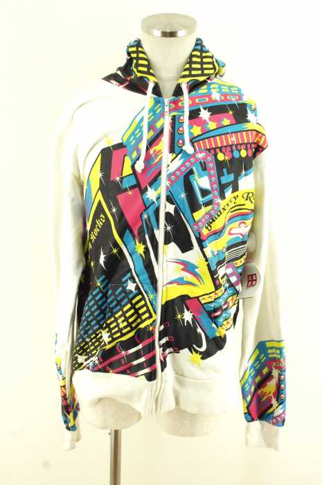 galaxxxy (ギャラクシー) グラフィックプリントジップアップパーカー メンズ トップス