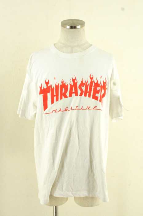 THRASHER （スラッシャー） ファイヤーロゴプリントTシャツ メンズ トップス