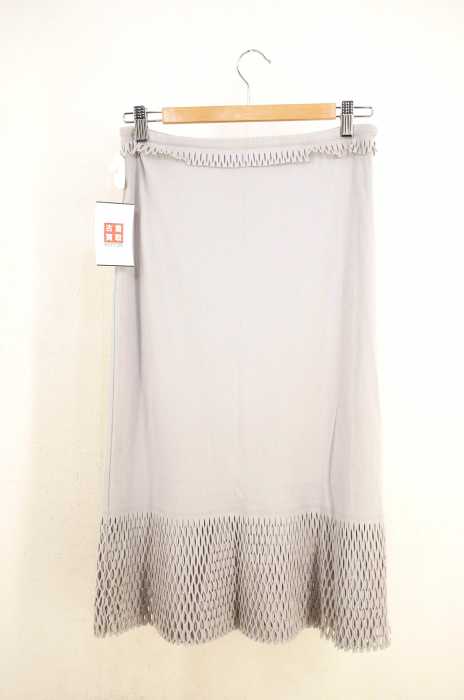 ISSEY MIYAKE FETE （イッセイミヤケ） メッシュ切替フレアスカート レディース スカート