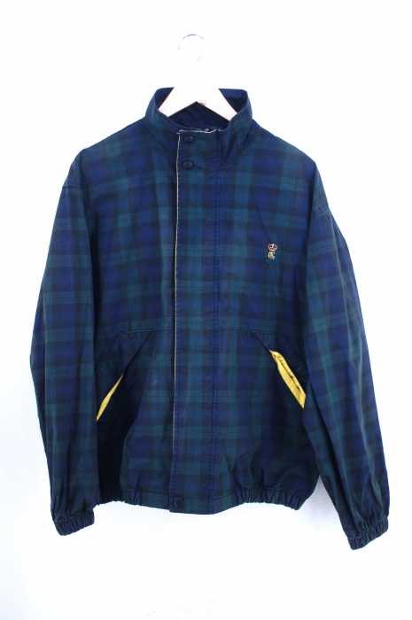 CHAPS RALPH LAUREN （チャップスラルフローレン） チェック柄ロゴ刺繍ブルゾン メンズ アウター
