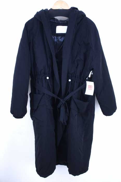 ZARA WOMAN （ザラ ウーマン） ウエストドローコード中綿フーデットコート レディース アウター