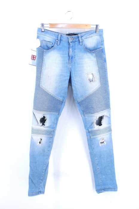 REPRESENT（リプレゼント） ダメージ加工バイカースキニーデニム メンズ パンツ
