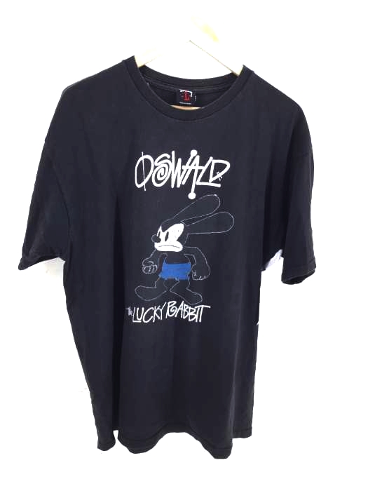 S*z様 最安値STUSSY×オズワルド ラッキーラビットTシャツ L ブラック Stussy オズワルド・ザ・ラッキー・ラビット Tシャツ M
