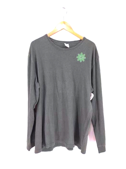 tokyo hemp connection（トウキョウヘンプコネクション） 刺繍入り クルーネックロングスリーブTシャツ メンズ トップス