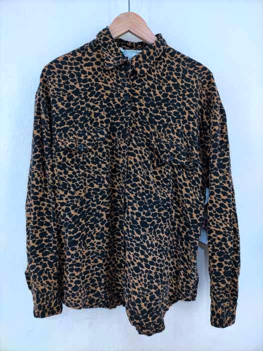 USED古着(ユーズドフルギ) レオパード柄 シルクシャツ レディース トップス