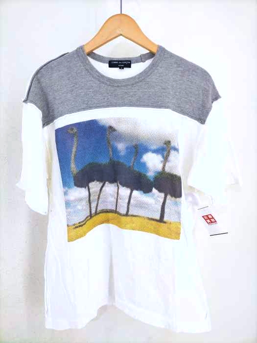 COMME des GARCONS HOMME（コムデギャルソンオム） AD2006 07SS 再構築プリント半袖Tシャツ メンズ トップス