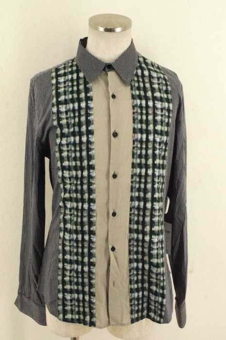 CoSTUME NATIONAL HOMME (コスチュームナショナルオム) チェックストライプシャツ メンズ トップス