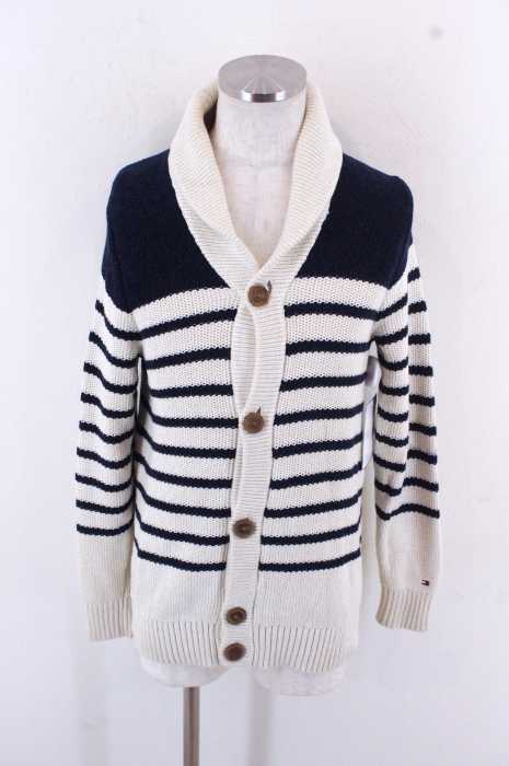 TOMMY HILFIGER （トミーヒルフィガー） ボーダーニットカーディガン メンズ トップス
