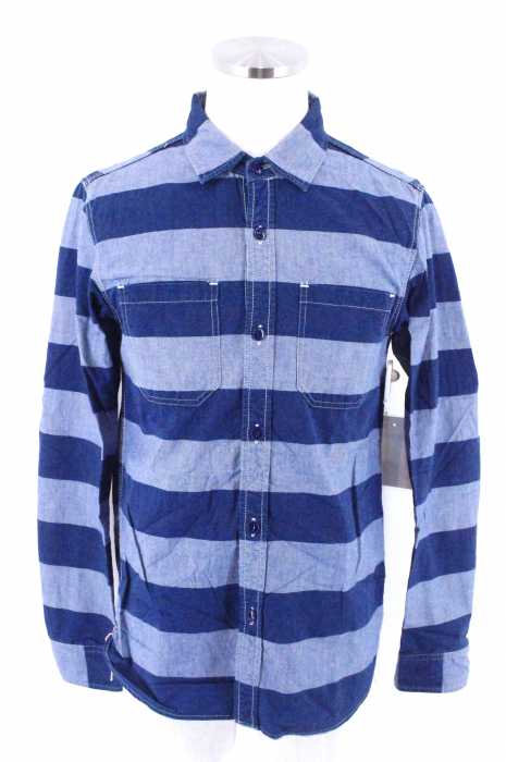 DUFFER （） ボーダー柄ボタンシャツ メンズ トップス