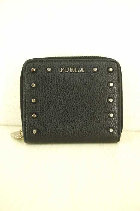 FURLA （フルラ） スタッズラウンドジップ レディース 財布・ケース