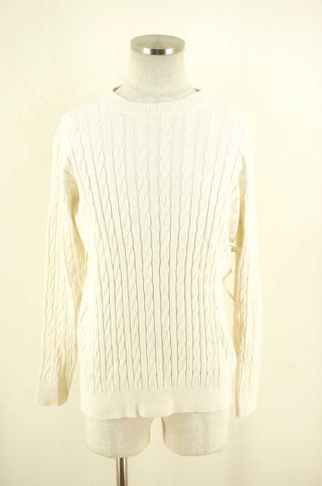 UNITED ARROWS green label relaxing （ユナイテッドアローズグリーンレーベルリラクシング） コットンカシミヤ ケーブル クルーネック ニット メンズ トップス