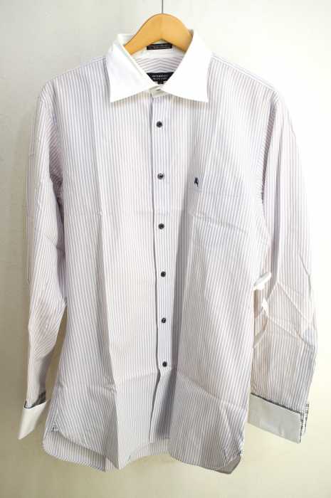 BURBERRY BLACK LABEL （バーバリーブラックレーベル） ストライプ柄ドレスシャツ メンズ トップス