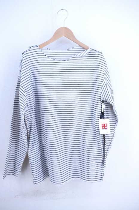 PHOEBE ENGLISH（フィービーイングリッシュ） 16SS ボーダー柄カットオフカットソー メンズ トップス
