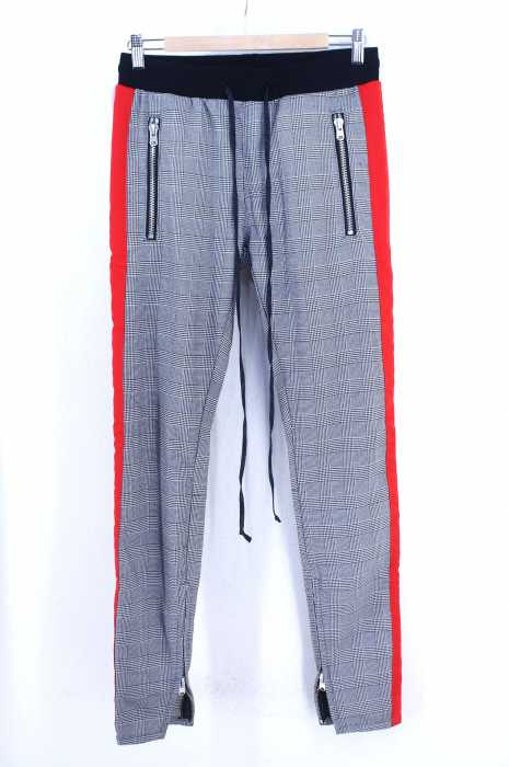 mnml（ミニマル） グレンチェック柄 PLAID TRACK PANTS メンズ パンツ