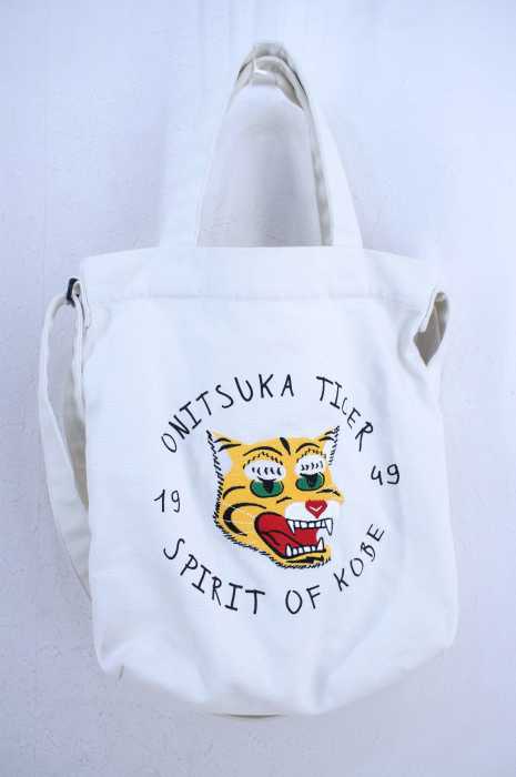 ONITSUKA TIGER （オニツカタイガー） 2WAY刺繍トートバッグ レディース バッグ