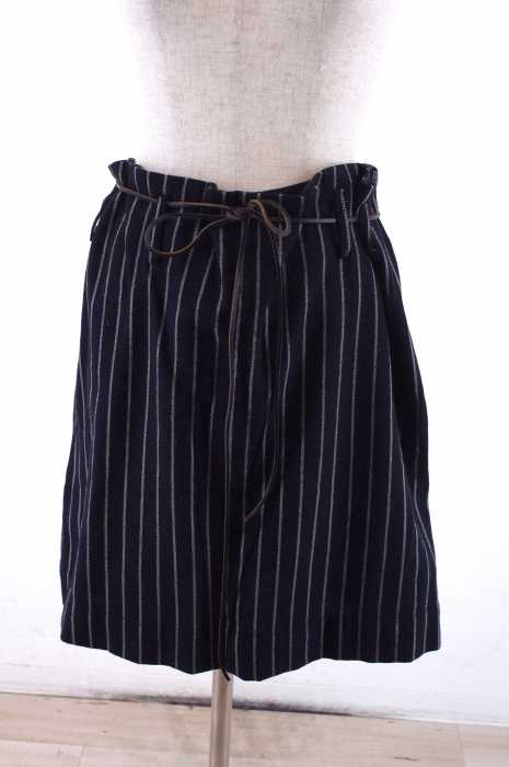 Vivienne Westwood ANGLOMANIA(ヴィヴィアンウエストウッド アングロマニア) ストライプ柄紐ベルト付uウール混スカート レディース スカート