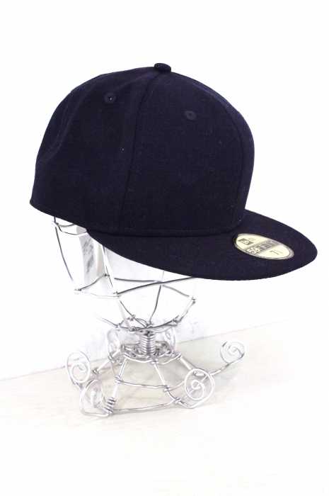 YOHJI YAMAMOTO×NEW ERA (ヨウジヤマモト ニューエラ) 16AW 6パネル刺繍キャップ メンズ 帽子