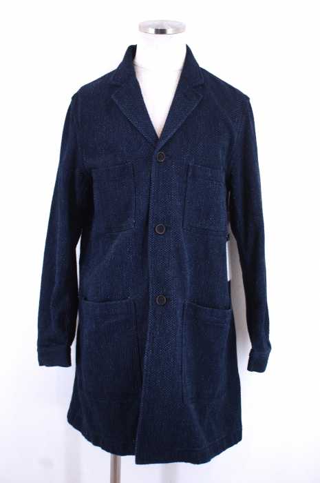 freemans sporting club (フリーマンズスポーティングクラブ) INDIGO SASHIKO SHOP COAT ショップコート メンズ アウター