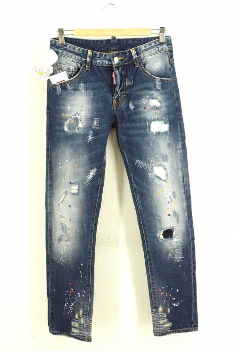 DSQUARED2 （ディースクエアード） 16SSダメージ加工デニムパンツ メンズ パンツ