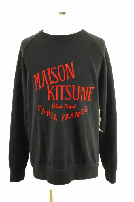 maison kitsune （メゾンキツネ） ロゴプリントスウェットトップス メンズ トップス