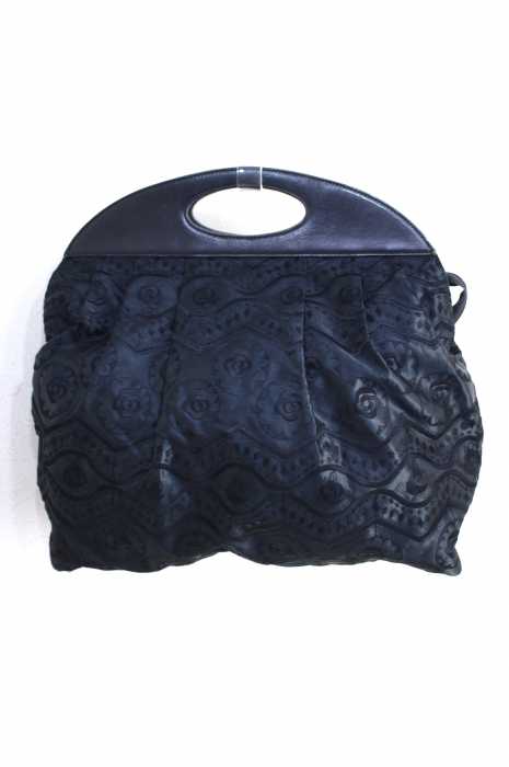 JEANCOLONNA(ジャンコロナ) サテン総柄刺繍ハンドバッグ レディース バッグ