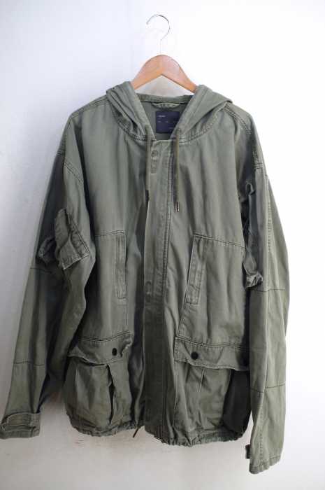 ZARA MAN （ザラマン） フーデットミリタリージャケット メンズ アウター