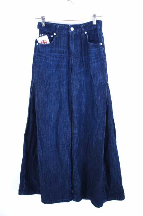 EMODA （エモダ） SIDE IN TUCK ワイドデニム レディース パンツ